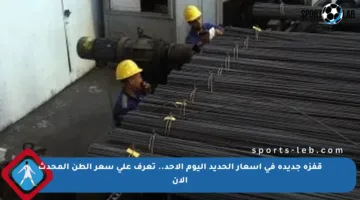 قفزة جديدة في أسعار الحديد اليوم الأحد.. تعرف على سعر الطن المحدث الآن